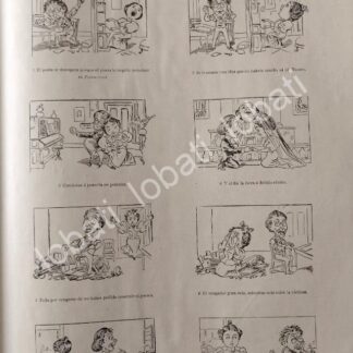CARTEL ANTIGUO ORIGINAL DE TIRA COMICA ANTIGUA 1895 DONDE LAS DAN LAS TOMAN