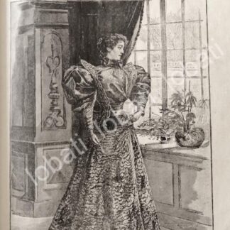 CARTEL ANTIGUO ORIGINAL DE PORTADA & GRABADO ANTIGUO1896 POR: A. SANDOZ TRAJE DE FELPA.