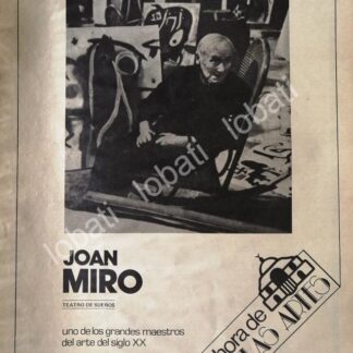 CARTEL ANTIGUO ORIGINAL DE INBA. ULTIMA EXPOSICION DE JOAN MIRO EN MEXICO, AGOSTO 1981