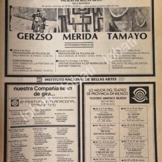 CARTEL ANTIGUO ORIGINAL DE INBA. SECCION ANUAL DE INVITADOS 1978 Y OTROS