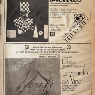 CARTEL ANTIGUO ORIGINAL DE INBA Y COLECCION DE LA REINA ISABEL II 1981 / BAUHAUS