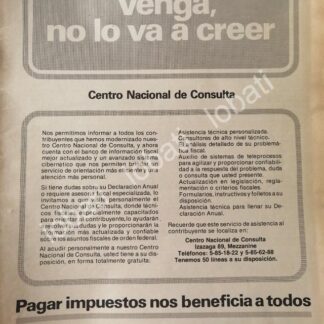 CARTEL ANTIGUO ORIGINAL DE SHCP SECRETARIA DE HACIENDA 1981 /44