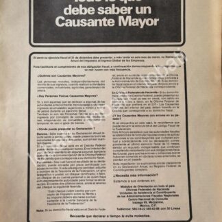 CARTEL ANTIGUO ORIGINAL DE SHCP SECRETARIA DE HACIENDA 1981 /41