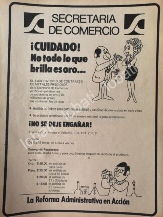 CARTEL ANTIGUO ORIGINAL DE CAMPAÑA DE LA SECRETARIA DE COMERCIO 1980 /18