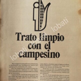 CARTEL ANTIGUO ORIGINAL DE AFICHE DEL SISTEMA ALIMENTARIO MEXICANO 1981 /13