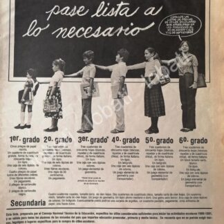 CARTEL ANTIGUO ORIGINAL DE INSTITUTO NACIONAL DEL CONSUMIDOR (PROFECO) 1980 /10