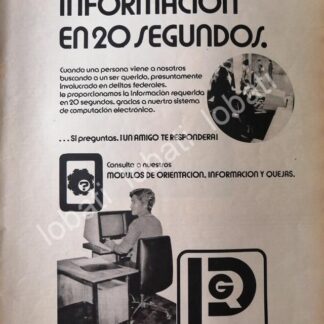 CARTEL ANTIGUO ORIGINAL DE PGR. PROCURADURIA FEDERAL DE LA REPUBLICA 1981 /48