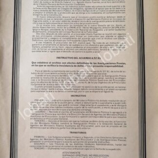 CARTEL ANTIGUO ORIGINAL DE CIRCULAR PROCURADURIA GENERAL DE JUSTICIA D.F. 1981 /56