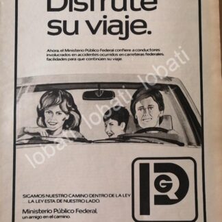 CARTEL ANTIGUO ORIGINAL DE PGR. PROCURADURIA GENERAL DE LA REPUBLICA 1981 /52