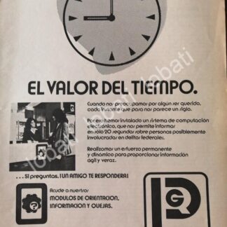 CARTEL ANTIGUO ORIGINAL DE PGR. PROCURADURIA GENERAL DE LA REPUBLICA 1981 /50