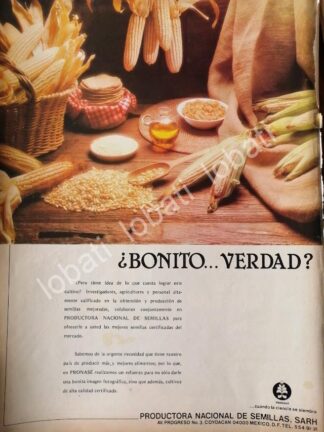 CARTEL ANTIGUO ORIGINAL DE PRODUCTORA NACIONAL DE SEMILLAS. SARH 1982 /N93
