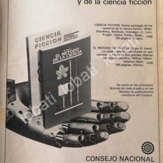 CARTEL ANTIGUO ORIGINAL DE CONACYT PRESENTA 2 LIBROS 1980 /N88