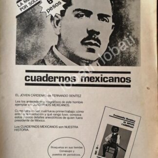 CARTEL ANTIGUO ORIGINAL DE SEP LANZA CUADERNOS MEXICANOS 1981 /85