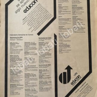 CARTEL ANTIGUO ORIGINAL DE UADEG LANZA EL PROGAMA EDUCON. 1981 /83