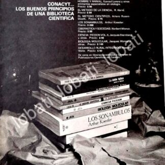 CARTEL ANTIGUO ORIGINAL DE PUBLICIDAD ANTIGUA DE CONACYT 1981 /65