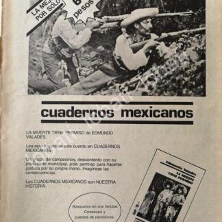 CARTEL ANTIGUO ORIGINAL DE SEP LANZA CUADERNOS MEXICANOS 1981 /78