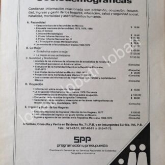 CARTEL ANTIGUO ORIGINAL DE SECRETARIA DE PROGRAMACION Y PRESUPUESTO 1982 /62