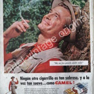 CARTEL ANTIGUO ORIGINAL DE CIGARROS CAMEL 1950s / 9
