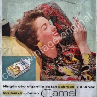 CARTEL ANTIGUO ORIGINAL DE CIGARROS CAMEL 1950s /CIGARRERA REYNOLDS