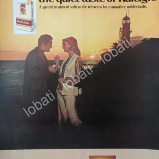 CARTEL ANTIGUO ORIGINAL DE CIGARROS RALEIGH 1970 /T269