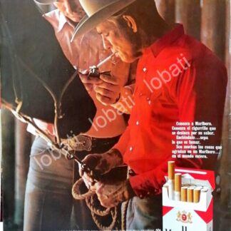 CARTEL ANTIGUO ORIGINAL DE CIGARROS MARLBORO 1960s /T236