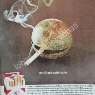 CARTEL ANTIGUO ORIGINAL DE CIGARROS MARLBORO 1960s /T240