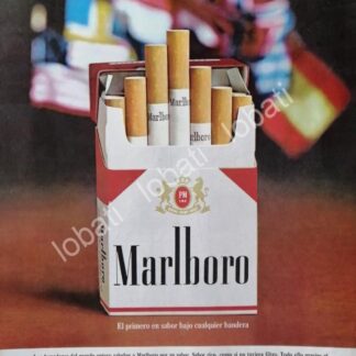 CARTEL ANTIGUO ORIGINAL DE CIGARROS MARLBORO 1960s /T253