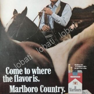 CARTEL ANTIGUO ORIGINAL DE CIGARROS MARLBORO 1970 /T244