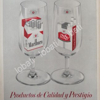 CARTEL ANTIGUO ORIGINAL DE CIGARROS MARLBORO 1960s /T237