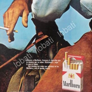 CARTEL ANTIGUO ORIGINAL DE CIGARROS MARLBORO 1960s /T232