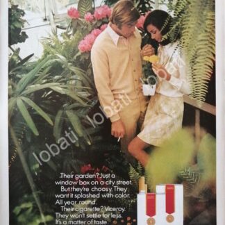 CARTEL ANTIGUO ORIGINAL DE CIGARROS VICEROY /T229