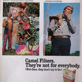 CARTEL ANTIGUO ORIGINAL DE CIGARROS CAMEL 1970 /T224