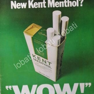 CARTEL ANTIGUO ORIGINAL DE CIGARROS KENT MENTHOL 1970 /12