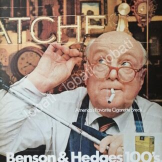 CARTEL ANTIGUO ORIGINAL DE CIGARROS BENSON & HEDGES 1970 /6