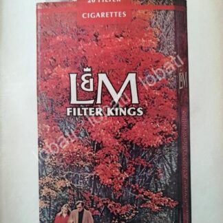 CARTEL ANTIGUO ORIGINAL DE CIGARROS L&M 1971 IS THE L&M MOMENT, /4