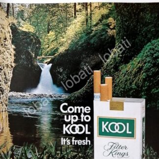 CARTEL ANTIGUO ORIGINAL DE CIGARROS KOOL 1970 -4