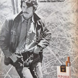 CARTEL ANTIGUO ORIGINAL DE CIGARROS OLD GOLD 1970 -2