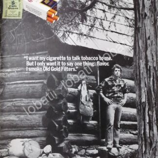 CARTEL ANTIGUO ORIGINAL DE CIGARROS OLD GOLD 1970