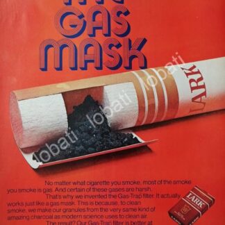 CARTEL ANTIGUO ORIGINAL DE CIGARROS LARK - GAS TRAP 1970