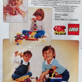 CARTEL ANTIGUO ORIGINAL DE JUGUETES LEGO 1980s