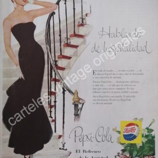 CARTEL ANTIGUO ORIGINAL DE PEPSI 1956. PUBLICIDAD ARTISTICA /11