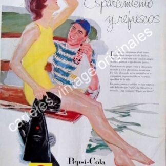 CARTEL ANTIGUO ORIGINAL DE PEPSI 1957. PUBLICIDAD ARTISTICA /20