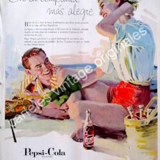 CARTEL ANTIGUO ORIGINAL DE PEPSI 1957. PUBLICIDAD ARTISTICA /18
