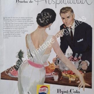 CARTEL ANTIGUO ORIGINAL DE PEPSI 1957. PUBLICIDAD ARTISTICA /16