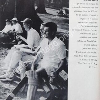 CARTEL ANTIGUO ORIGINAL DE PEPSI 1958. EN AUSTRALIA / RARO