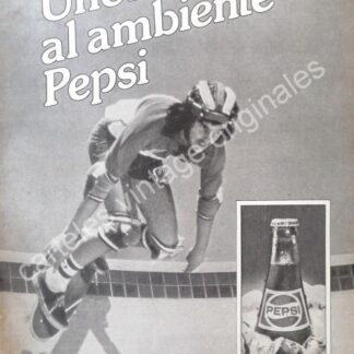 CARTEL ANTIGUO ORIGINAL DE PEPSI 1976 UNETE AL AMBIENTE PEPSI