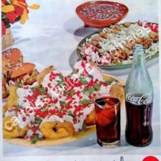 CARTEL ANTIGUO ORIGINAL DE COCA COLA 1960s /4