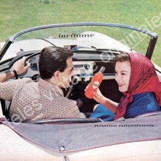 CARTEL ANTIGUO ORIGINAL DE ORANGE CRUSH 1962 INVITAME /11