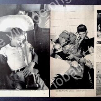 CARTEL ANTIGUO ORIGINAL DE REPORTAJE LOS NIÑOS CAMPEONES DE MONTERREY 1957. BEISBOL