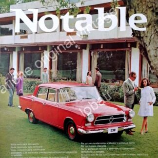 CARTEL ANTIGUO ORIGINAL DE AUTOS BORGWARD 230 1967 MONTERREY /RARO